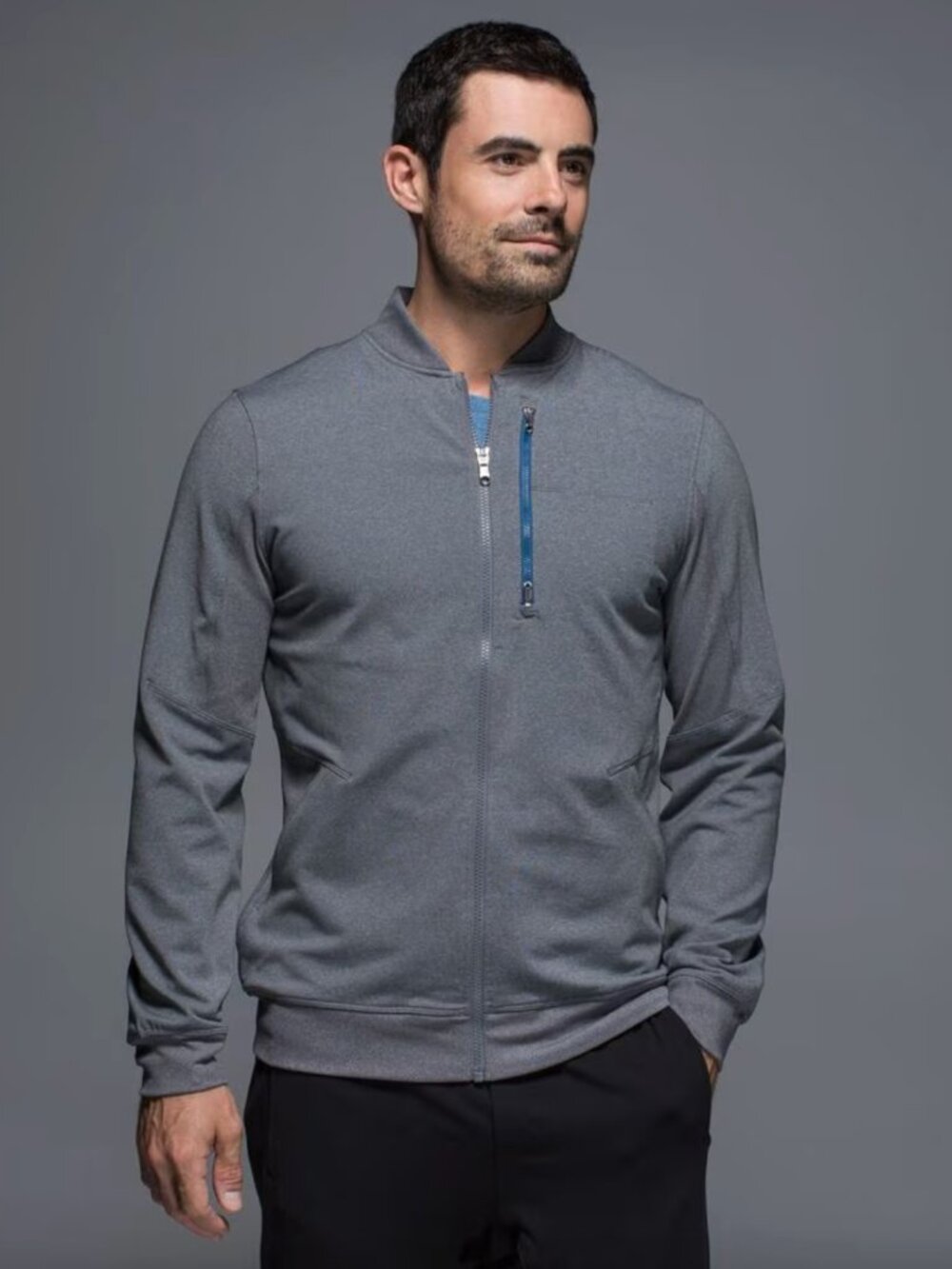 Lululemon Six Pack Jacket Track Athleisure Luon Grey - Size XL